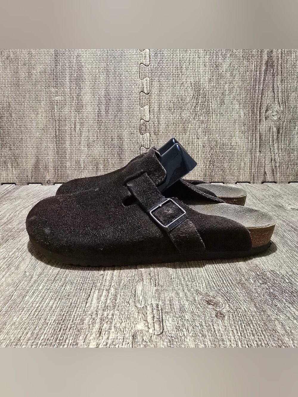 Birkenstock Boston Soft Footbed Suede Mocha Brown Clogs Men 9-9.5 Regular 42